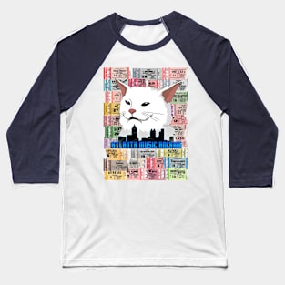 Atlanta Ticket Stub Cat Baseball T-Shirt